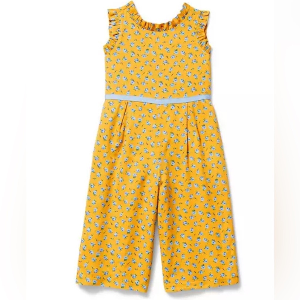 JANIE AND JACK | Sun Shower Floral Ruffle Trim Jumpsuit